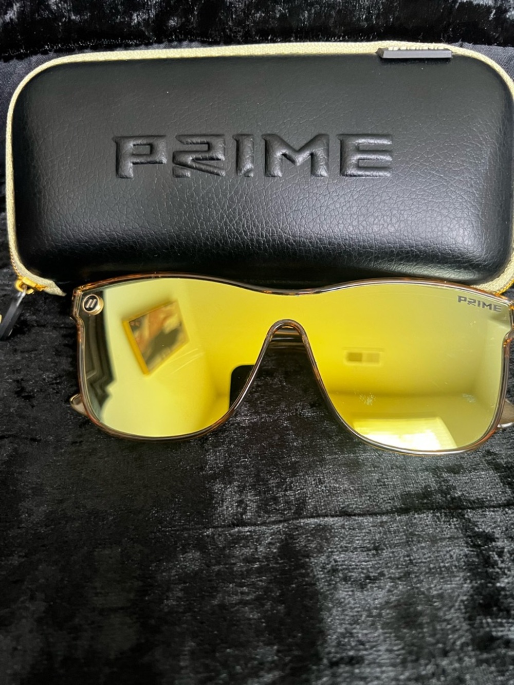 PRIME Women's Shield Sunglasses - Yellow Mirror Lenses